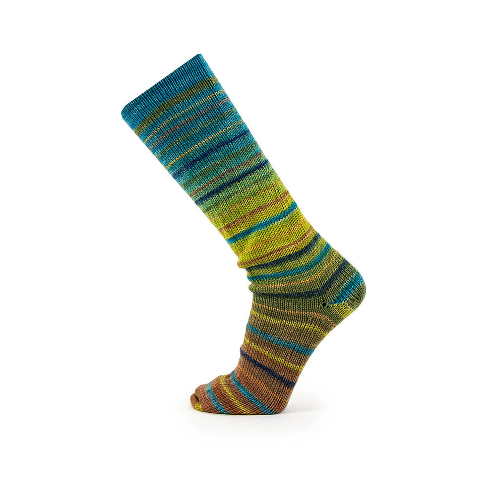 Katia Symmetric Socks & More - Paradise 043 Oker-Groen-Blauw - Wol garens symmetricsocksmoreparadise breien wol polyamide o — gemaakt met Katia Symmetric Socks & More - Paradise