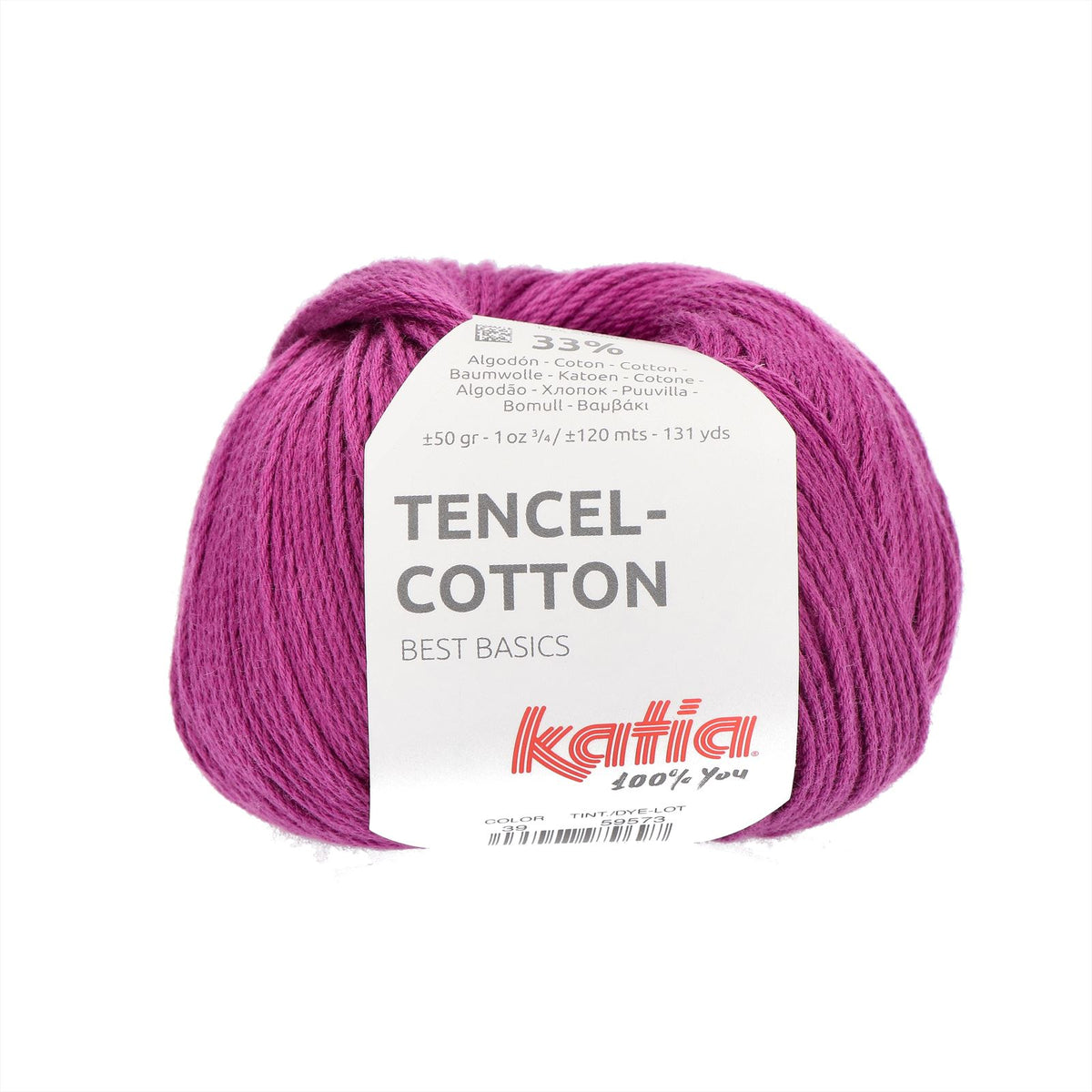 Katia Tencel Cotton 039 Verkeer Paars