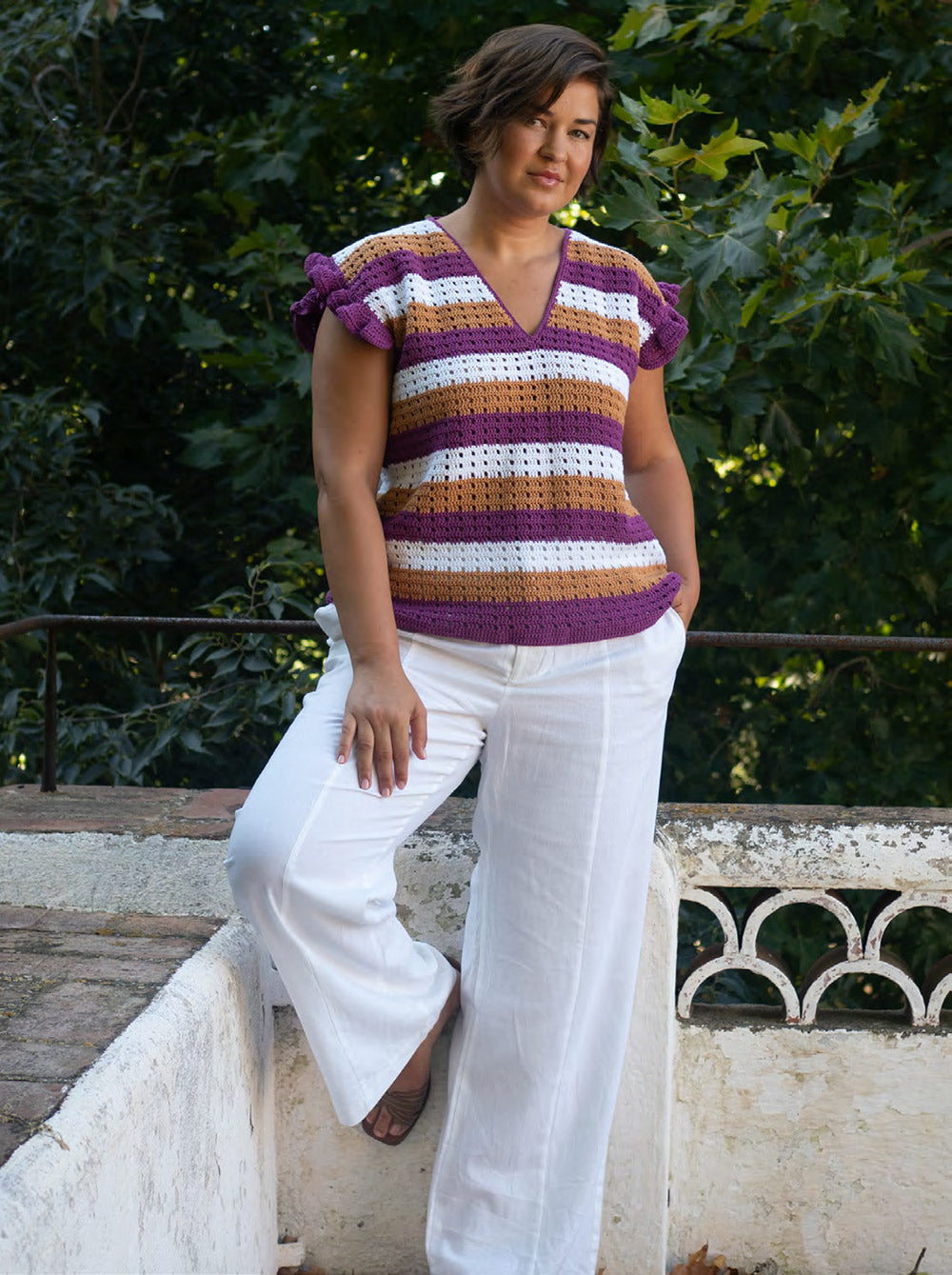 Katia Tencel-Cotton 045 Karamel - Katiamagazinecrochet — gemaakt met Katia Tencel-Cotton