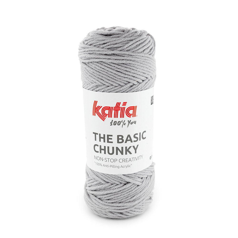 Katia The Basic Chunky 200 Parelachtig Lichtgrijs