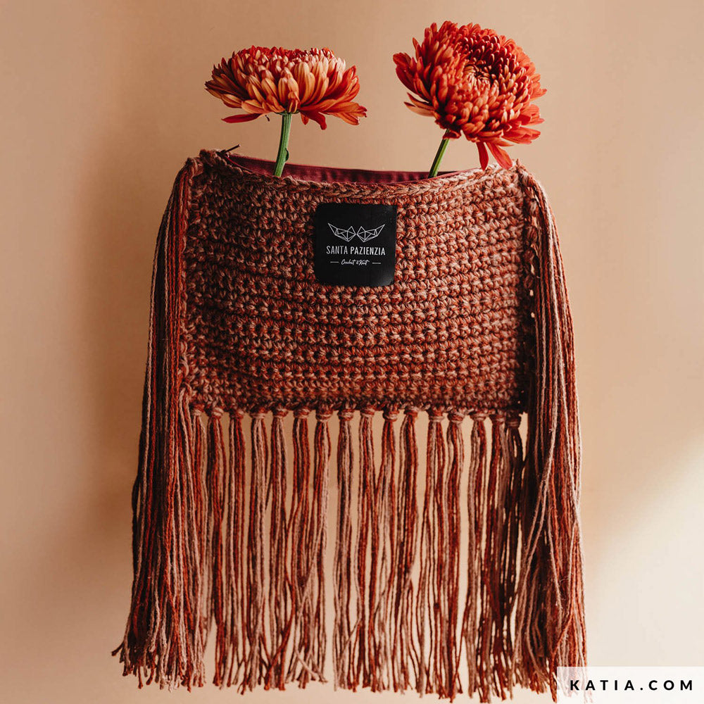 Katia The Vegan Bag 053 Aarde bruin - Patroon breien haken dames handtas lente zomer katia — gemaakt met Katia The Vegan Bag
