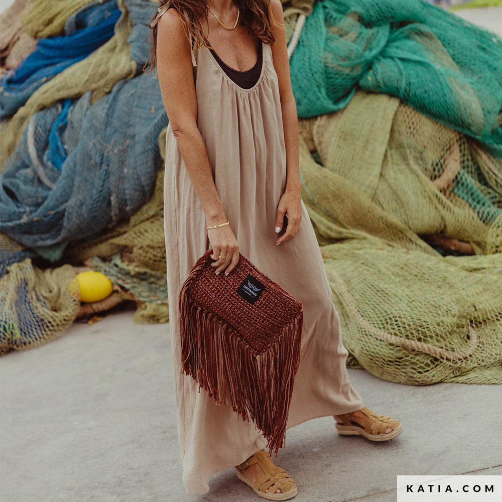 Katia The Vegan Bag 053 Aarde bruin - Patroon breien haken dames handtas lente zomer katia — gemaakt met Katia The Vegan Bag (3)