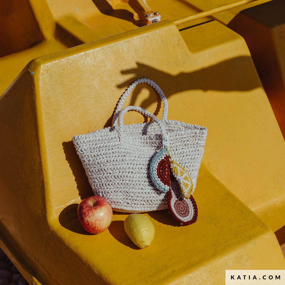 Katia The Vegan Bag 053 Aarde bruin - Patroon breien haken dames korf lente zomer katia — gemaakt met Katia The Vegan Bag (2)