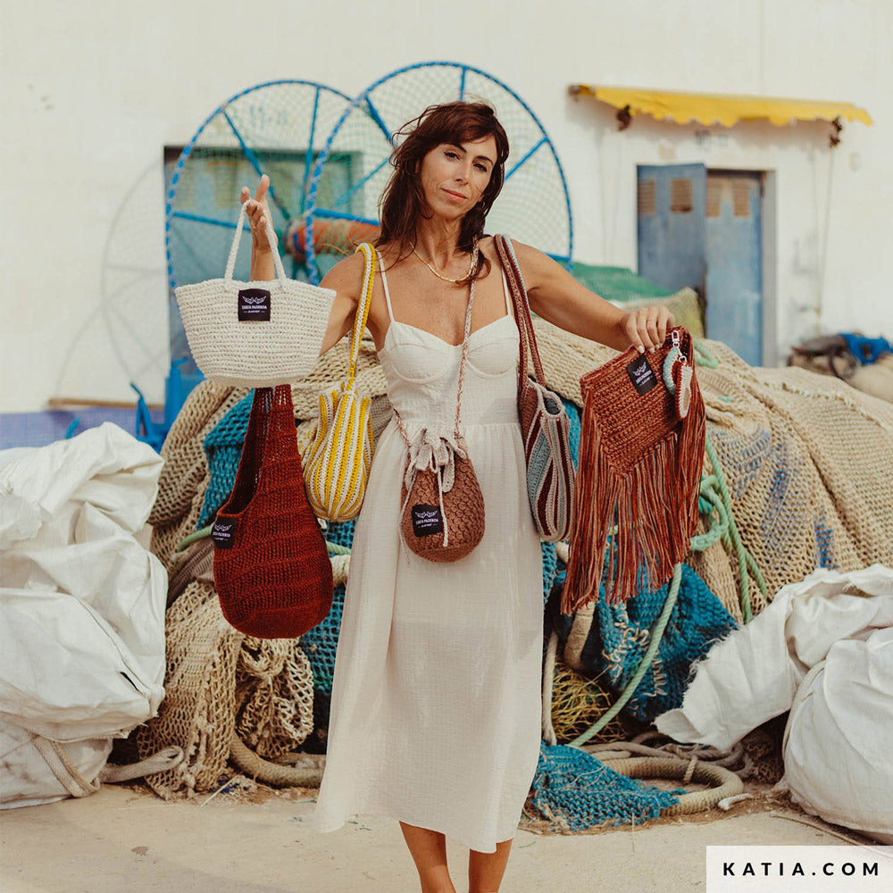 Katia The Vegan Bag 053 Aarde bruin - Patroon breien haken dames handtas lente zomer katia — gemaakt met Katia The Vegan Bag (2)