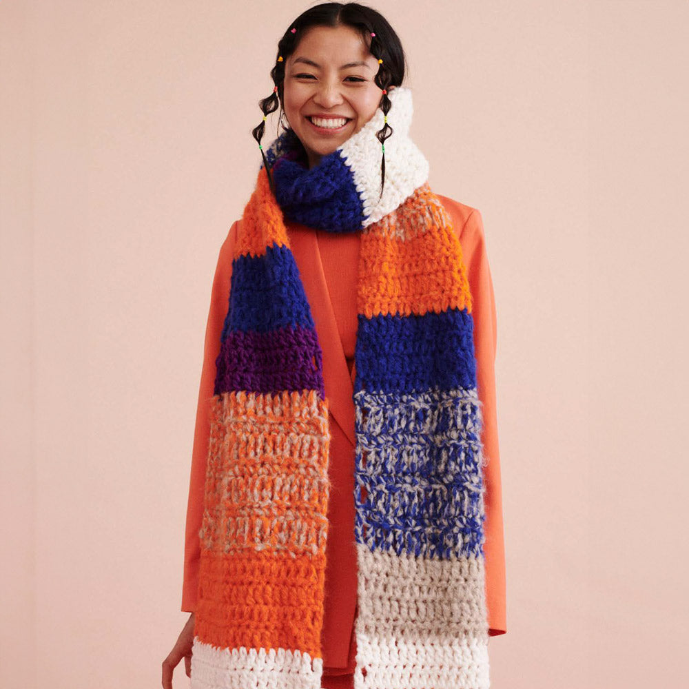 Katia WOW - Fluffy 082 Donker grijs - Fluffy chunky — gemaakt met Katia WOW - Fluffy