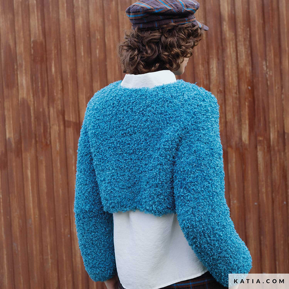 Katia WOW - Loopy 162 Malachiet - Patroon breien haken dames trui herfst winter katia — gemaakt met Katia WOW - Loopy (8)