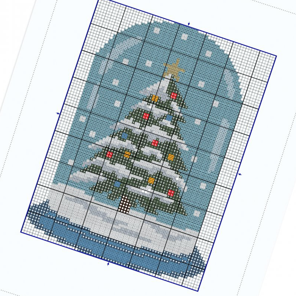 Kerstboom Kruissteek Borduurpatroon (5)