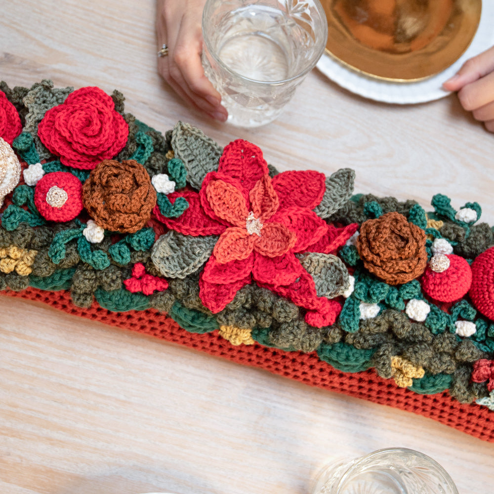 Kerststuk — gemaakt met Kerststuk Haakpakket