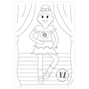 Kleurplaat Wolplein XL Knuffelpop - Ballerina Sofie