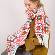 Kleurrijke Lente sjaal - Finishing Stitches Haakpakket
