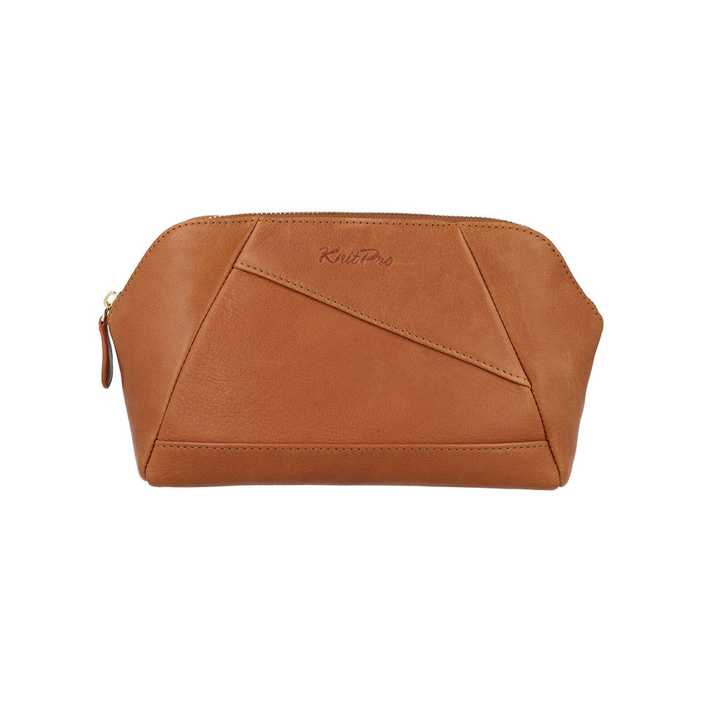KnitPro Eden Projecttas leer bruin 15 x 29 x 11,5cm