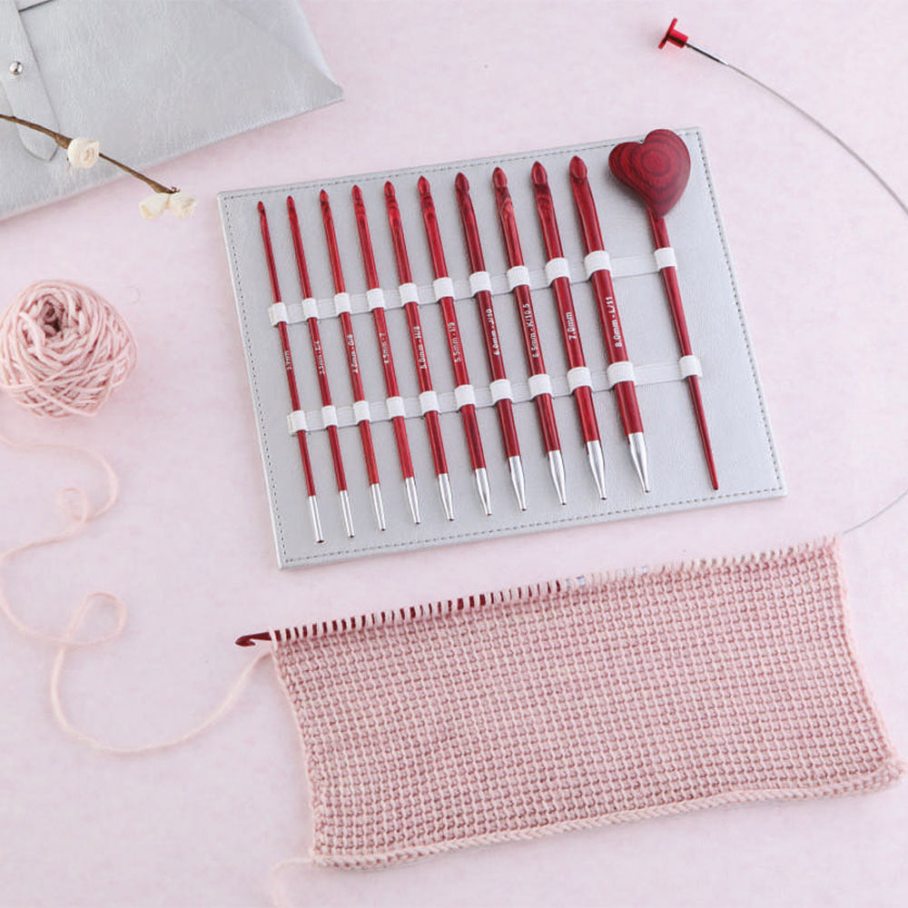 KnitPro Limited edition tunische haaknaaldenset Amore (6)
