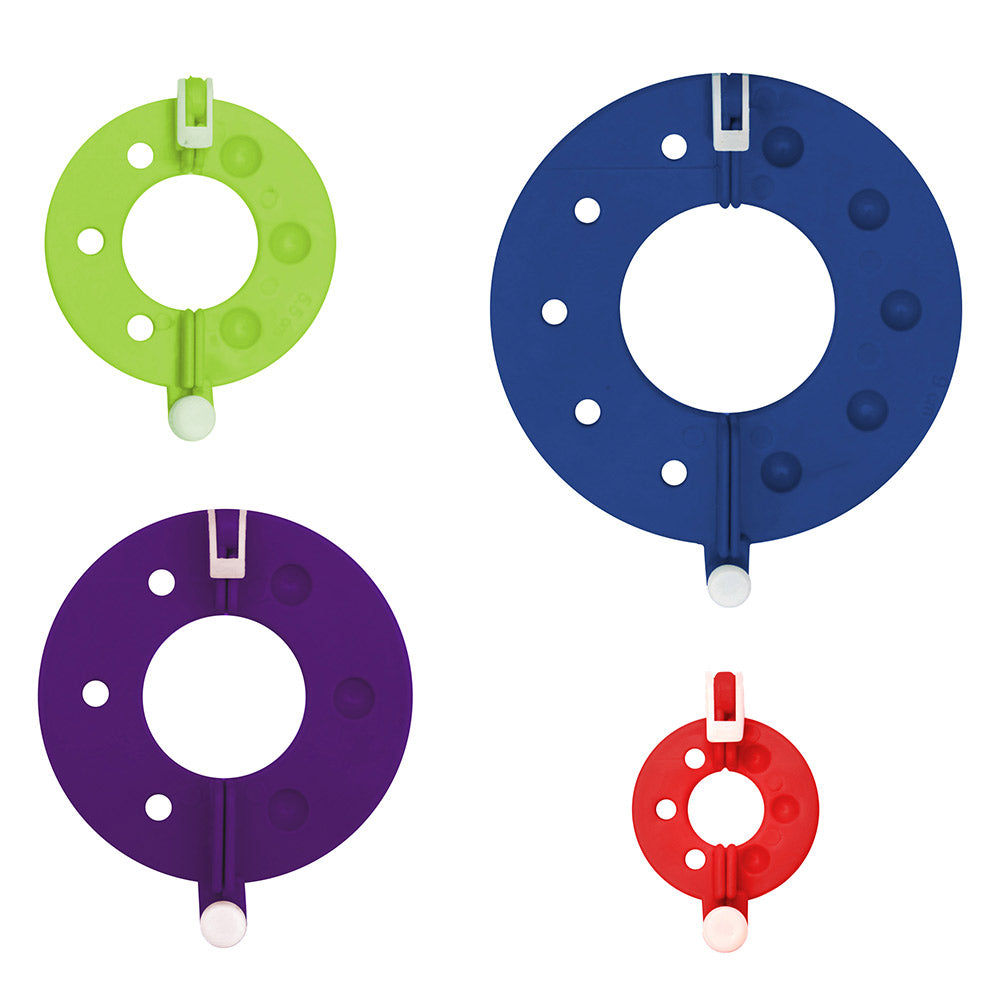 KnitPro Split Pompon Maker – Set van 4 maten