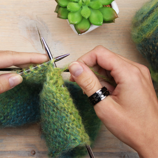 Toerenteller ring — gemaakt met KnitPro Toerenteller Ring 7
