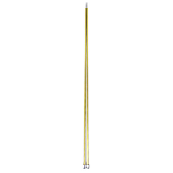 Mm geel — gemaakt met KnitPro Zing Breinaalden 40cm 3.5mm | Limoengroen