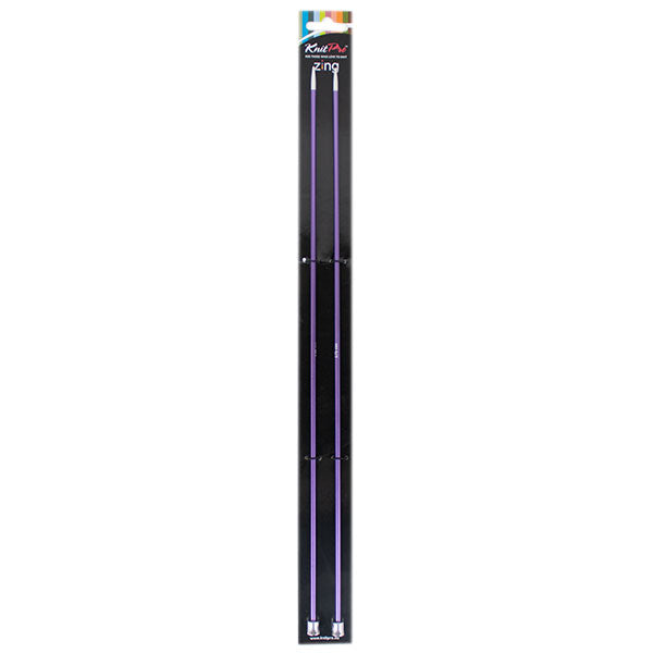 KnitPro Zing Breinaalden 40cm 3.75mm | Amethist (2)