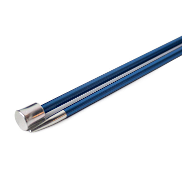 Mm blauw — gemaakt met Knitpro Zing Breinaalden 40cm 4mm | Blauw