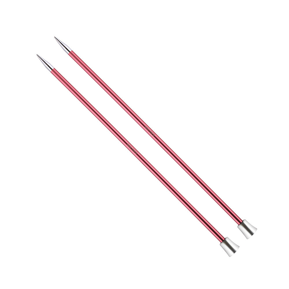 Knitpro Zing Breinaalden 40cm 6.5mm | Mosroze