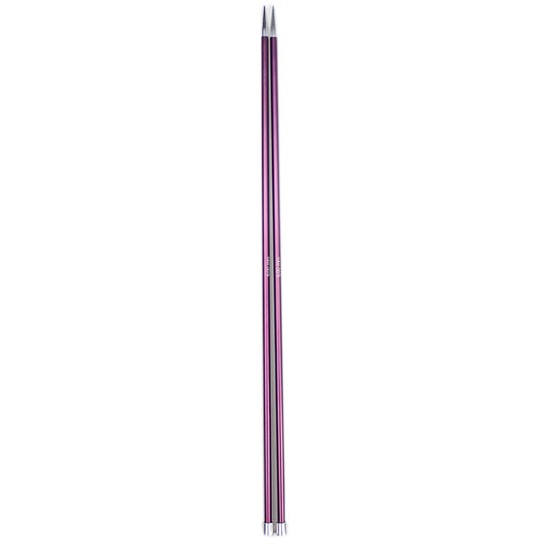 Mm donkerpaars — gemaakt met Knitpro Zing Breinaalden 40cm 6mm | Paars Fluweel
