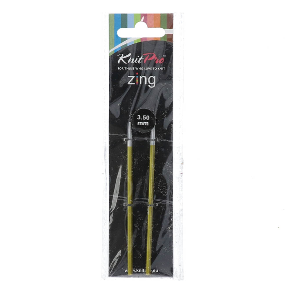 KnitPro Zing Korte Verwisselbare Rondbreinaalden 3,50 mm