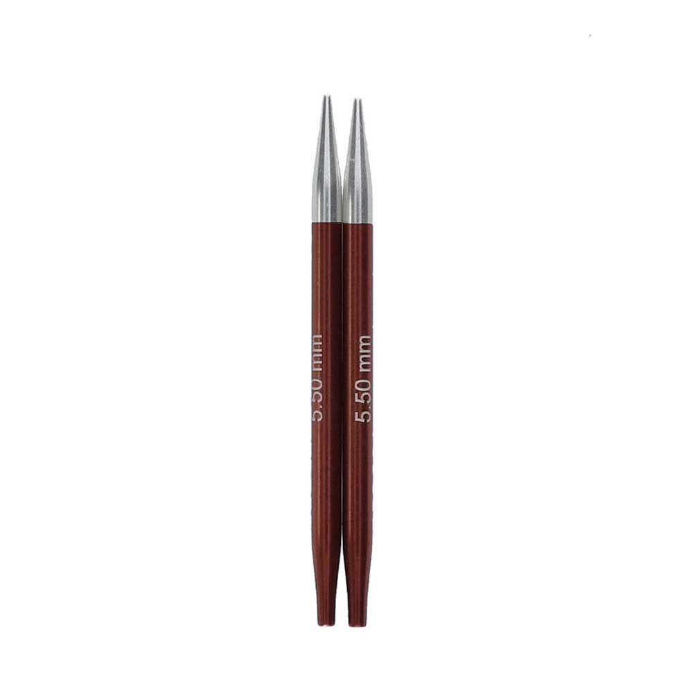 KnitPro Zing Korte Verwisselbare Rondbreinaalden 5,50 mm (2)