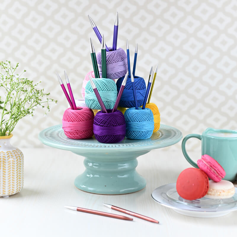 Zing interchangeable circular knitting needles — gemaakt met KnitPro Zing Korte Verwisselbare Rondbreinaalden 6,00 mm