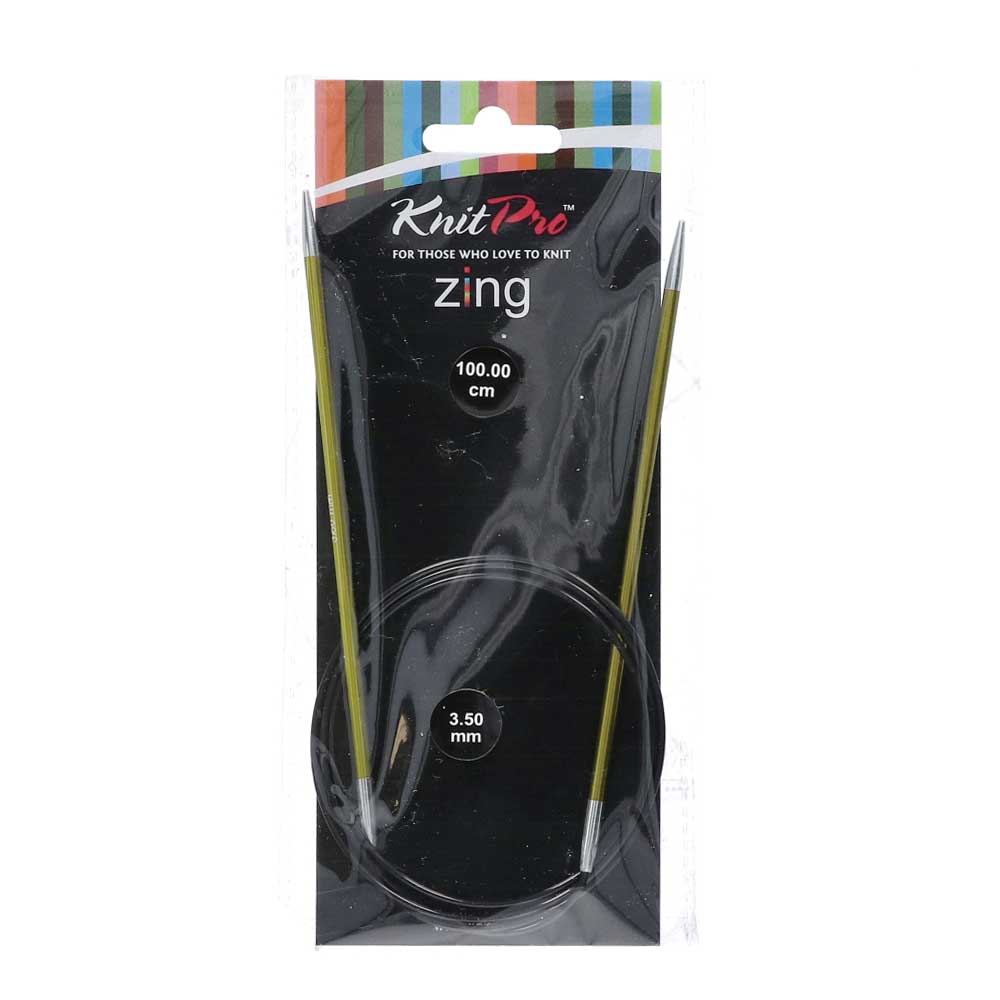 KnitPro Zing Rondbreinaalden 100cm 3,50 mm