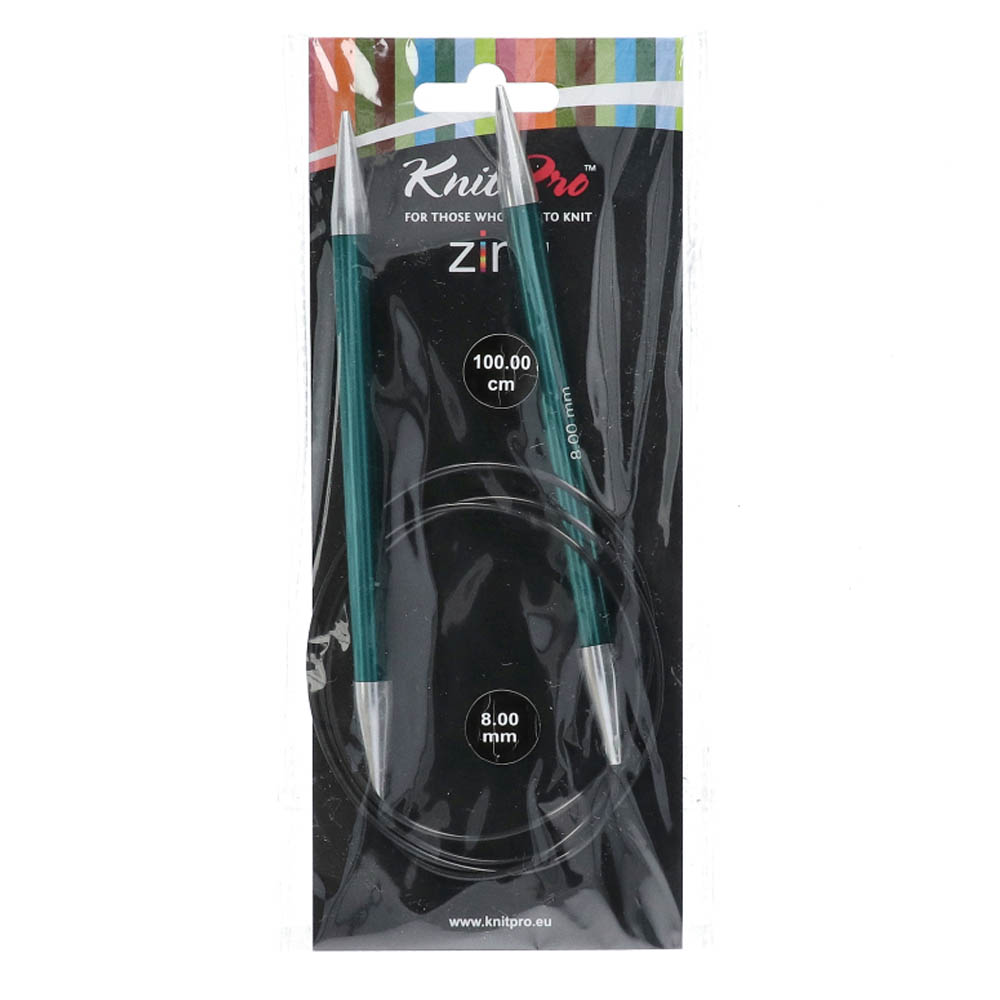 KnitPro Zing Rondbreinaalden 100cm 8,00 mm