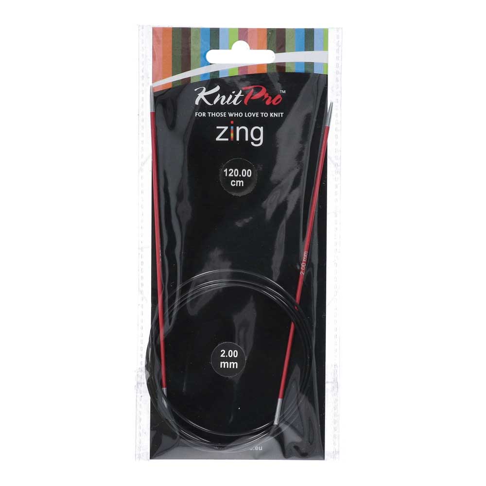 KnitPro Zing Rondbreinaalden 120cm 2,00mm