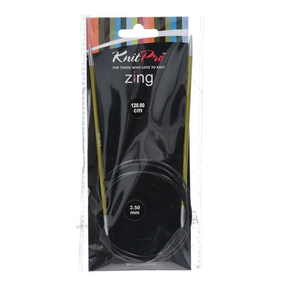 KnitPro Zing Rondbreinaalden 120cm 3,50 mm