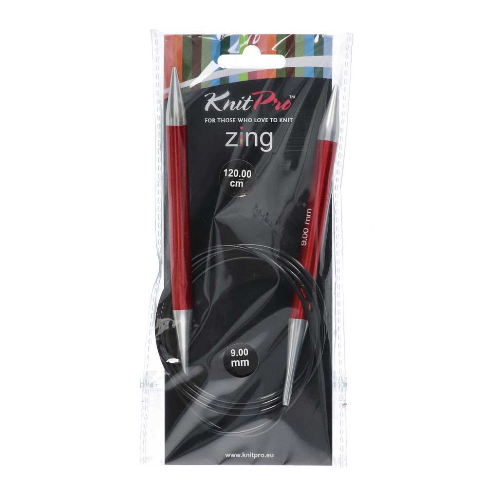 KnitPro Zing Rondbreinaalden 120cm 9,00 mm