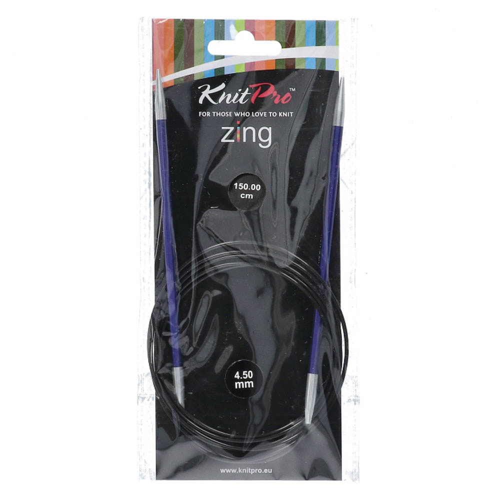 KnitPro Zing Rondbreinaalden 150cm 4,50mm