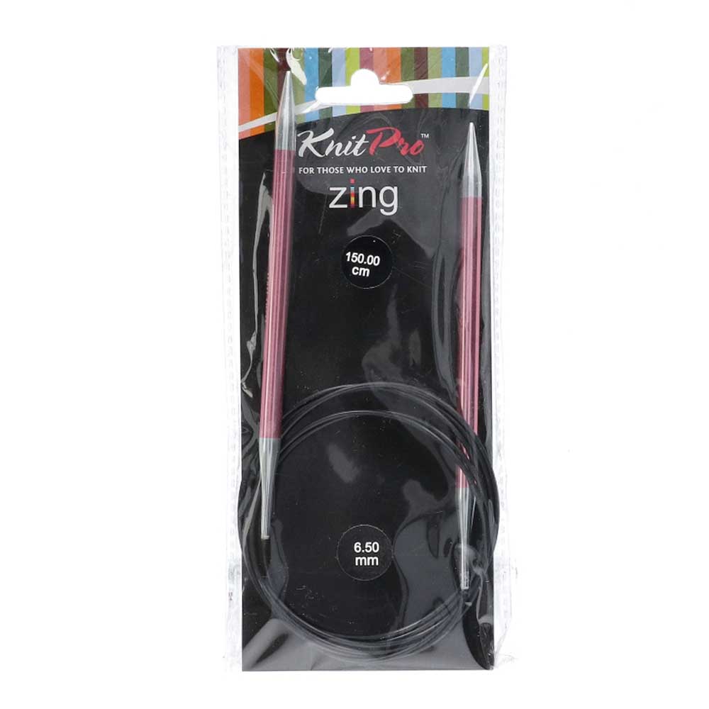 KnitPro Zing Rondbreinaalden 150cm 6,50mm