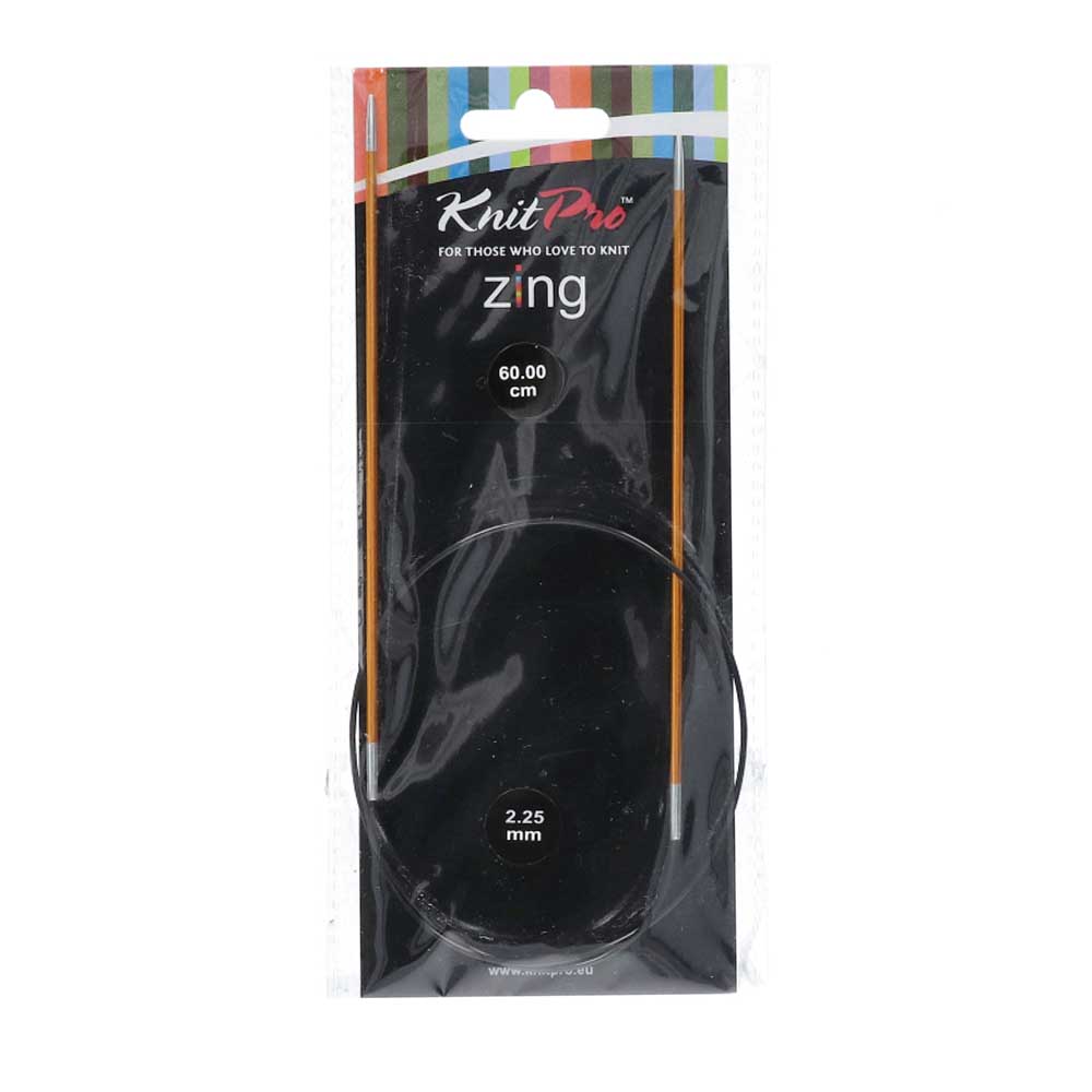KnitPro Zing Rondbreinaalden 60cm 2,25mm