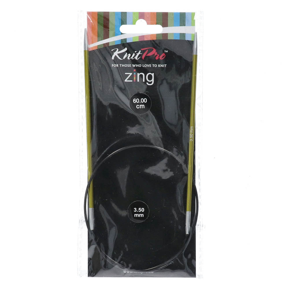 KnitPro Zing Rondbreinaalden 60cm 3,50mm