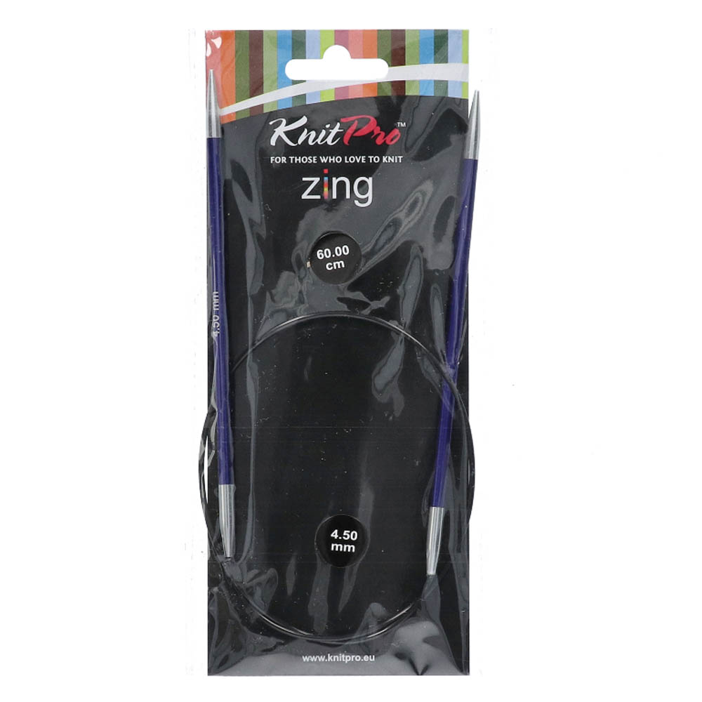 KnitPro Zing Rondbreinaalden 60cm 4,50mm