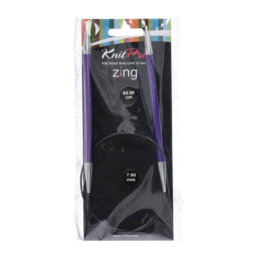 KnitPro Zing Rondbreinaalden 60cm 7,00mm