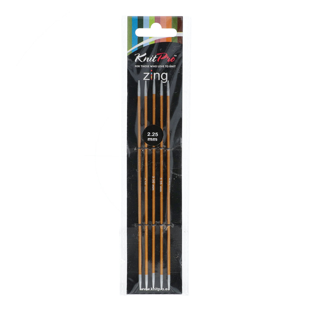 KnitPro Zing Sokkennaalden 15cm 2,25 mm