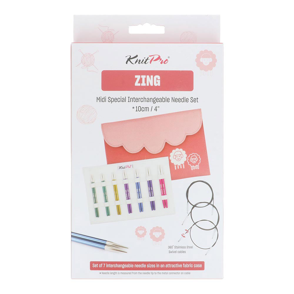 KnitPro Zing Special Midi set 10cm 3-5mm verwisselbare punten (5)