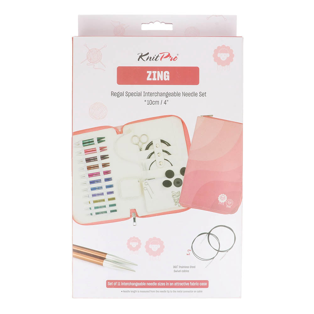 KnitPro Zing Special Regal set 10cm 3-8mm verwisselbare punten (6)