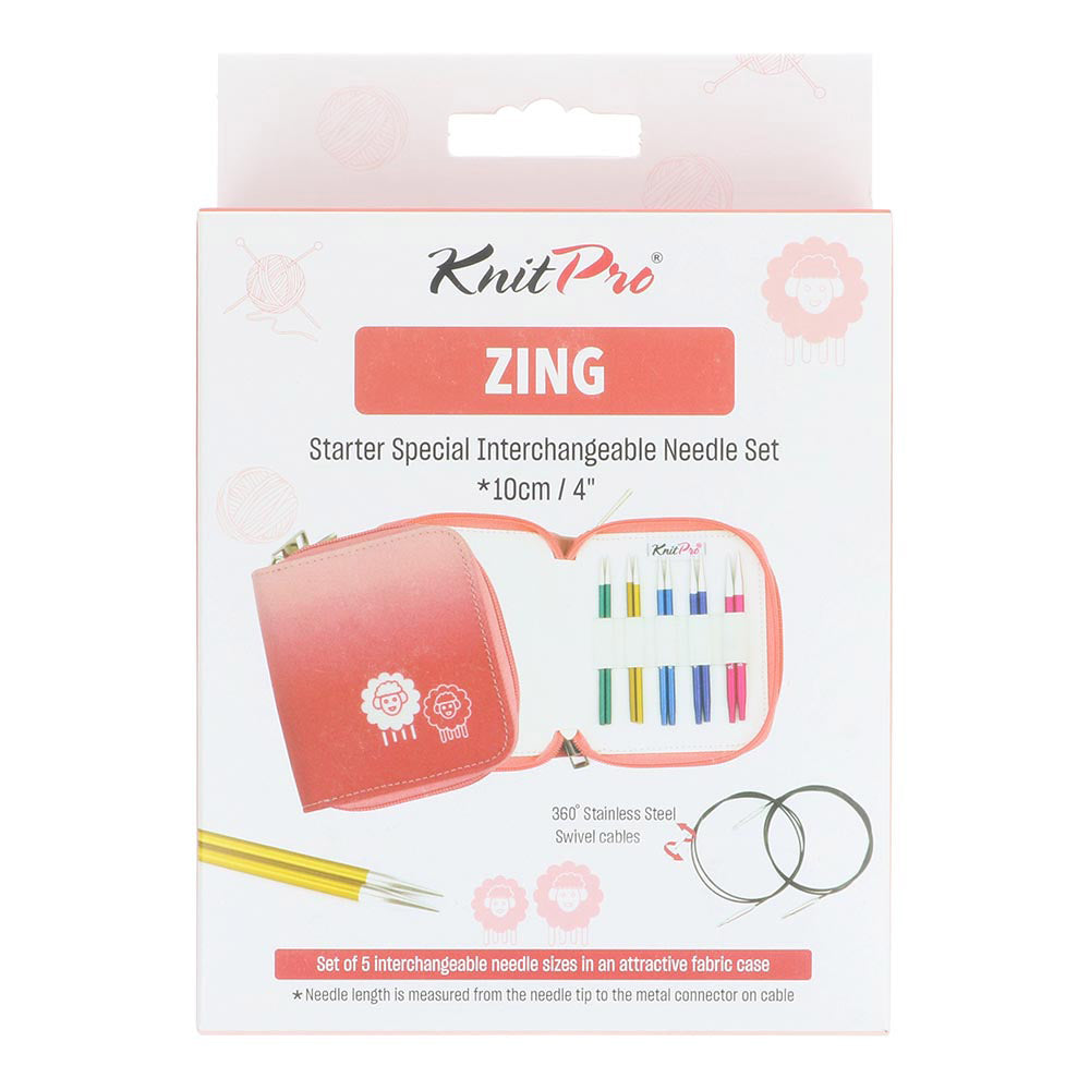 KnitPro Zing Special Starter set 10cm 3-5mm verwisselbare punten (4)
