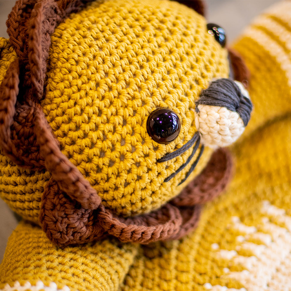 Knuffelkleed — gemaakt met Knuffelkleed Leeuw Haakpakket (3)