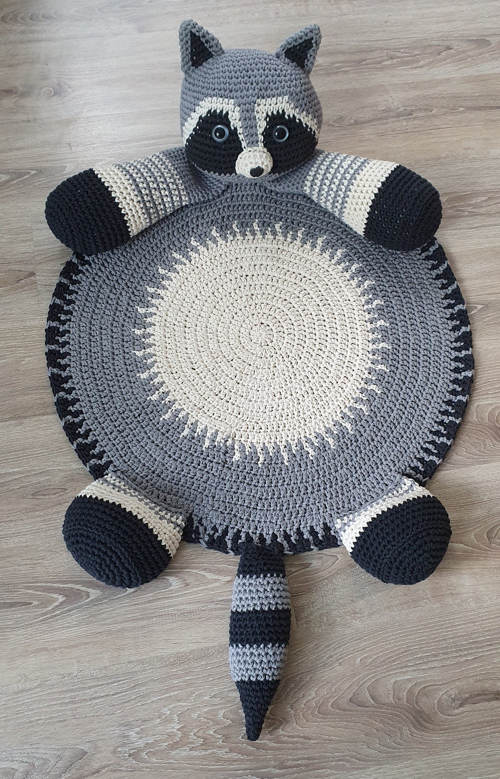Knuffelkleed Little Racoon Haakpakket (4)