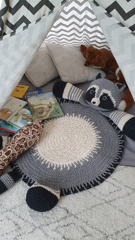 Knuffelkleed Little Racoon Haakpakket (2)