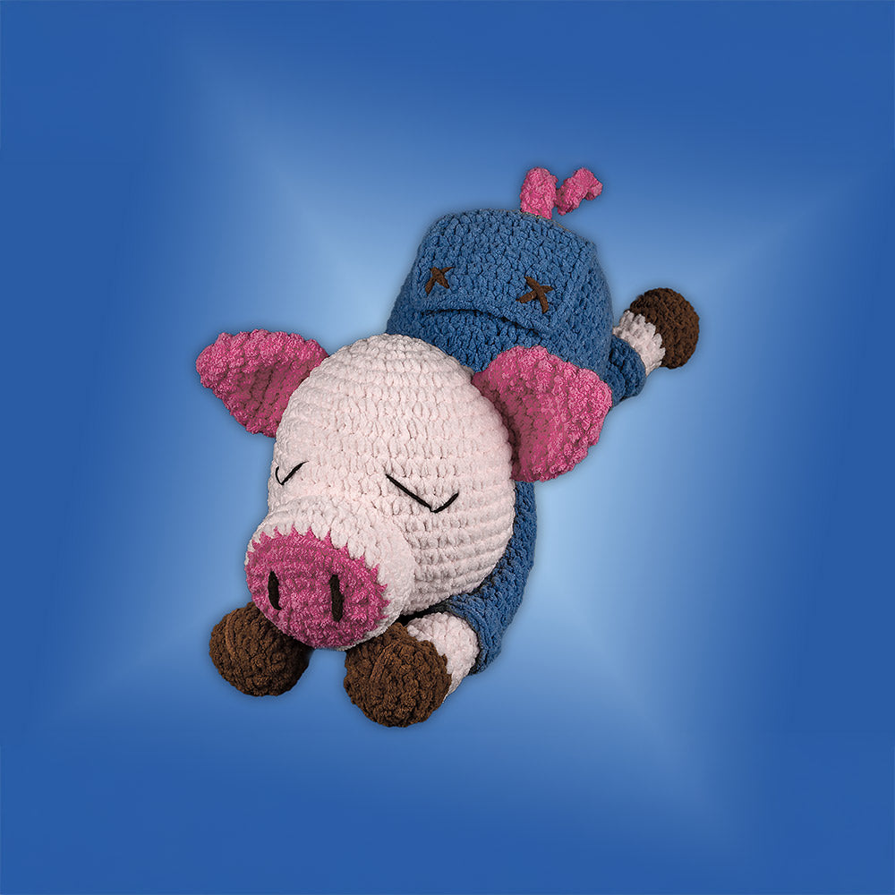 Knuffel varken — gemaakt met Knuffels voor kleintjes haken