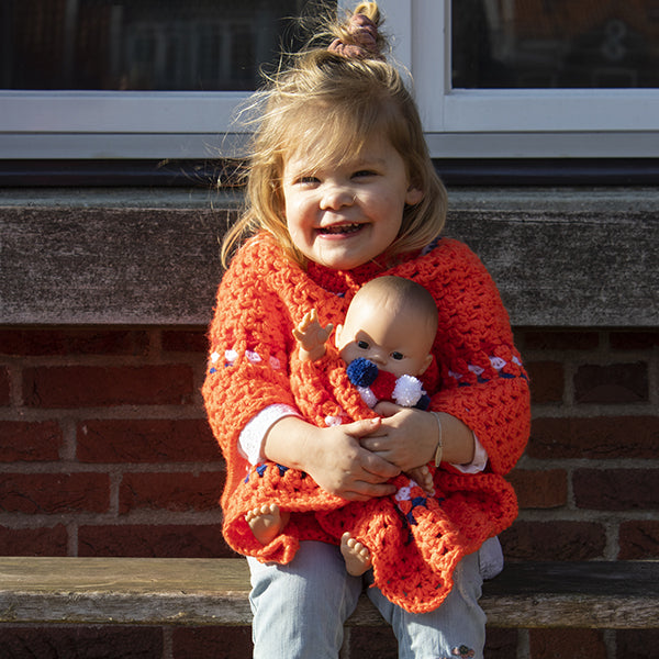 Koningsdag Babyponcho Haakpakket (2)