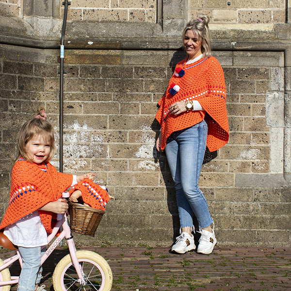 Koningsdag Babyponcho Haakpakket (6)