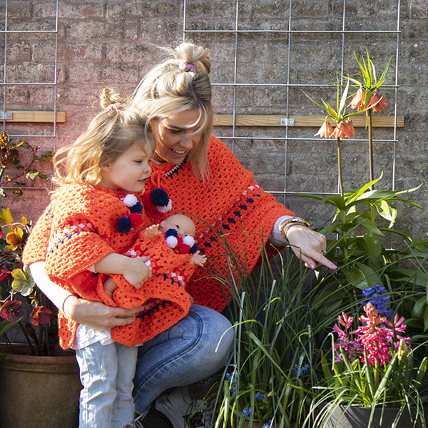 Koningsdag Kinderponcho Haakpakket (5)