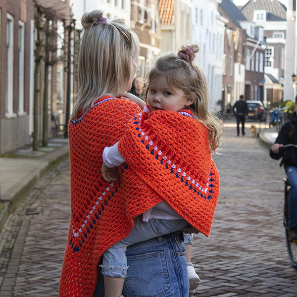 Koningsdag Kinderponcho Haakpakket (4)