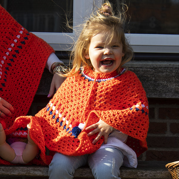 Koningsdag Kinderponcho Haakpakket (8)
